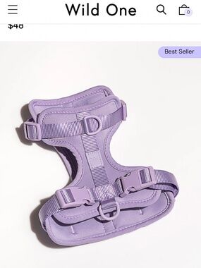 Wild One Harness in Lilac - XS size